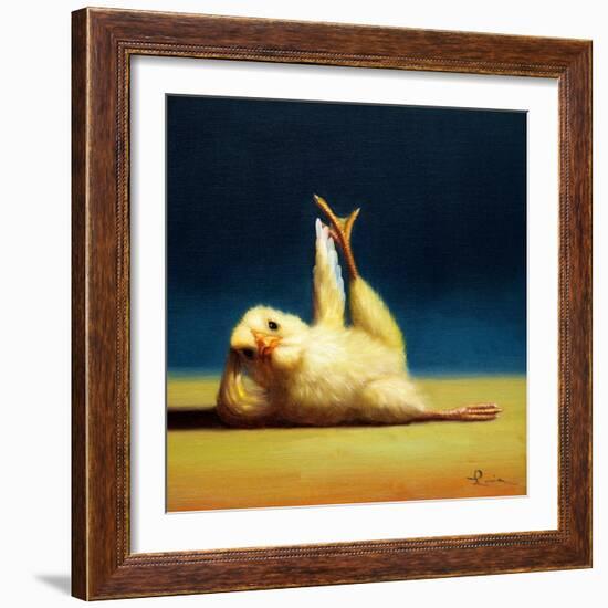 Yoga Chick Side Leg Lift-Lucia Heffernan-Framed Premium Giclee Print