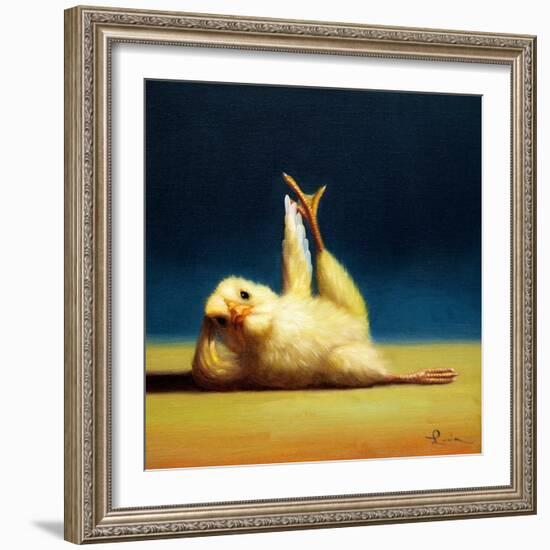 Yoga Chick Side Leg Lift-Lucia Heffernan-Framed Art Print