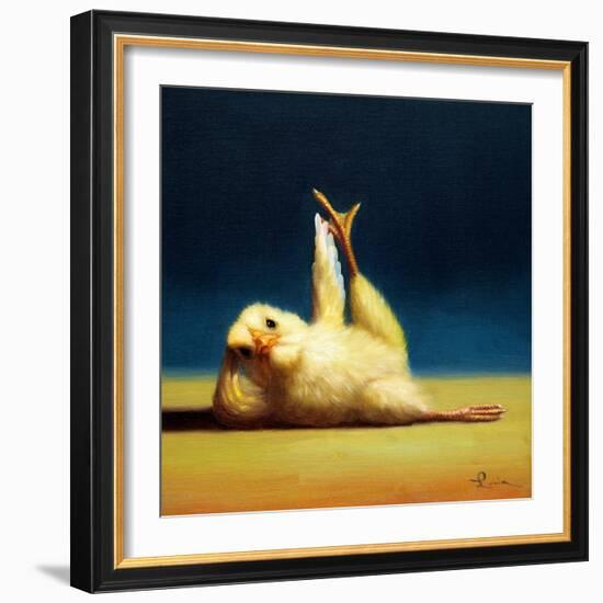 Yoga Chick Side Leg Lift-Lucia Heffernan-Framed Art Print