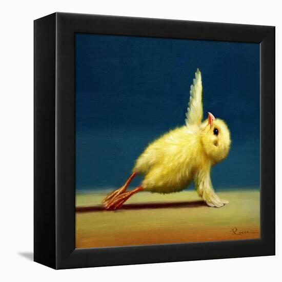 Yoga Chick Side Plank-Lucia Heffernan-Framed Stretched Canvas