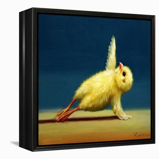 Yoga Chick Side Plank-Lucia Heffernan-Framed Stretched Canvas