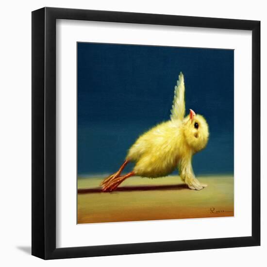 Yoga Chick Side Plank-Lucia Heffernan-Framed Art Print