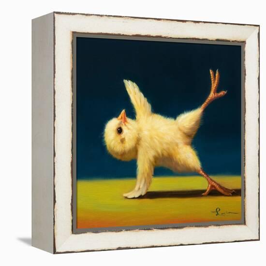 Yoga Chick Side Plank-Lucia Heffernan-Framed Stretched Canvas