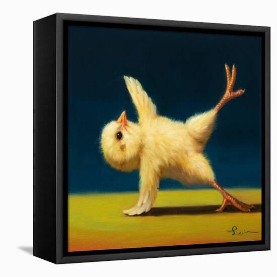 Yoga Chick Side Plank-Lucia Heffernan-Framed Stretched Canvas