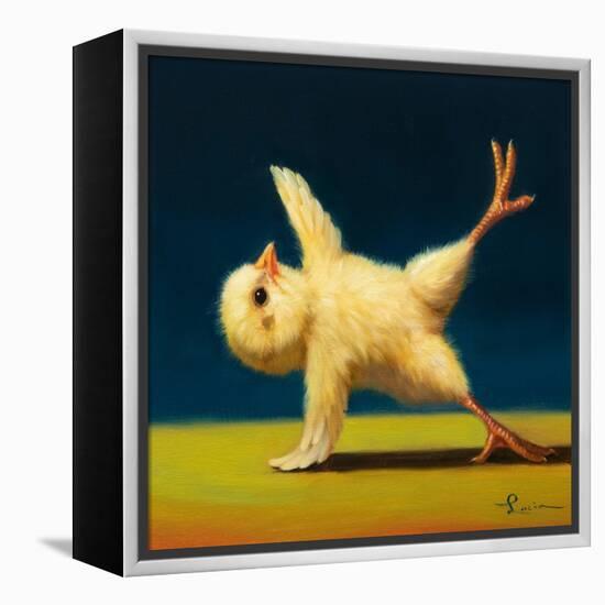 Yoga Chick Side Plank-Lucia Heffernan-Framed Stretched Canvas