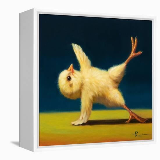 Yoga Chick Side Plank-Lucia Heffernan-Framed Stretched Canvas