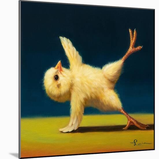 Yoga Chick Side Plank-Lucia Heffernan-Mounted Art Print