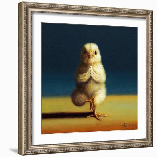 Yoga Chick Tree Pose-Lucia Heffernan-Framed Art Print