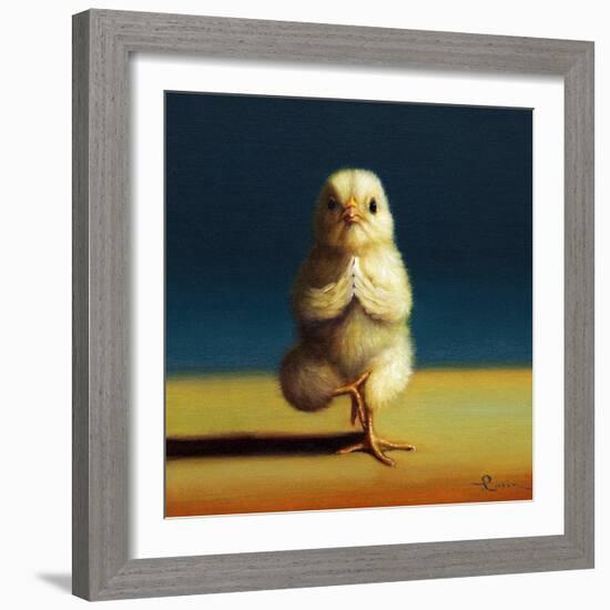 Yoga Chick Tree Pose-Lucia Heffernan-Framed Art Print