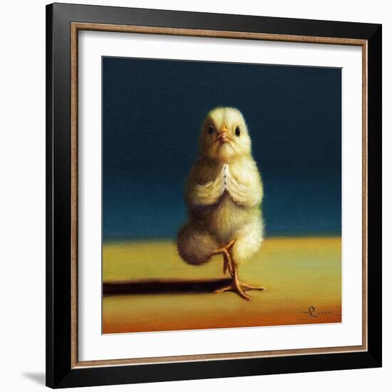 Yoga Chick Tree Pose-Lucia Heffernan-Framed Art Print