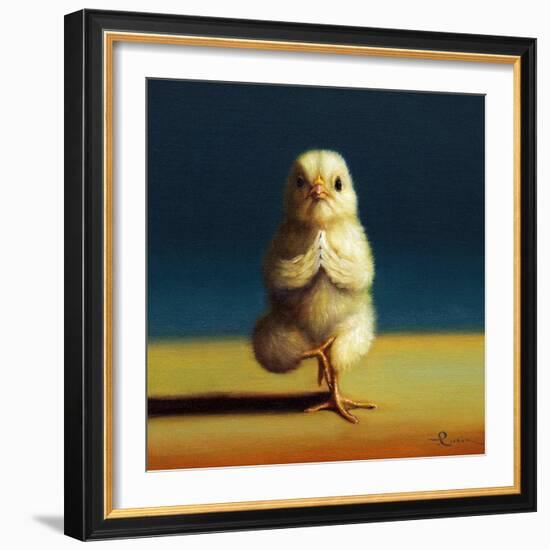 Yoga Chick Tree Pose-Lucia Heffernan-Framed Art Print