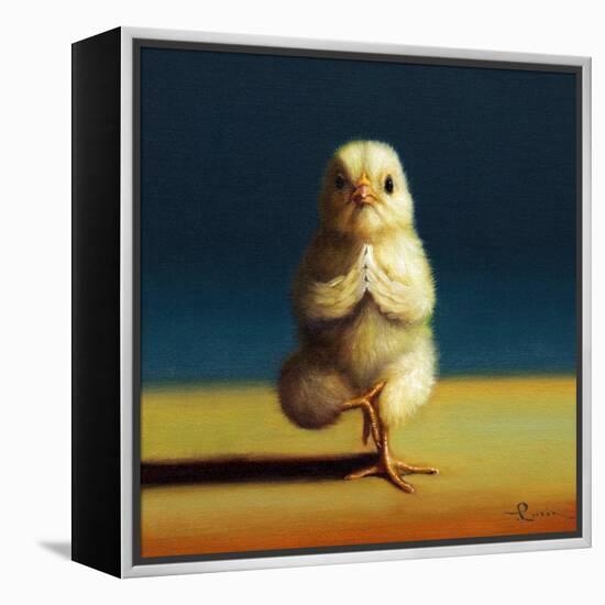 Yoga Chick Tree Pose-Lucia Heffernan-Framed Stretched Canvas