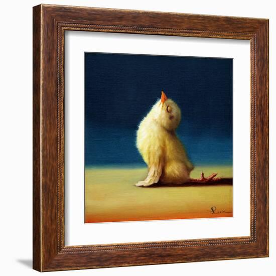 Yoga Chick Upward Dog-Lucia Heffernan-Framed Art Print