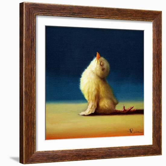 Yoga Chick Upward Dog-Lucia Heffernan-Framed Art Print