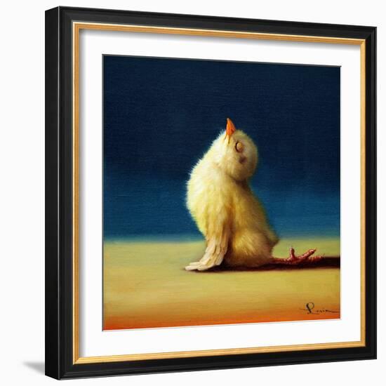 Yoga Chick Upward Dog-Lucia Heffernan-Framed Art Print