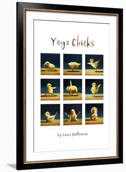 Yoga Chicks Collage-Lucia Heffernan-Framed Art Print