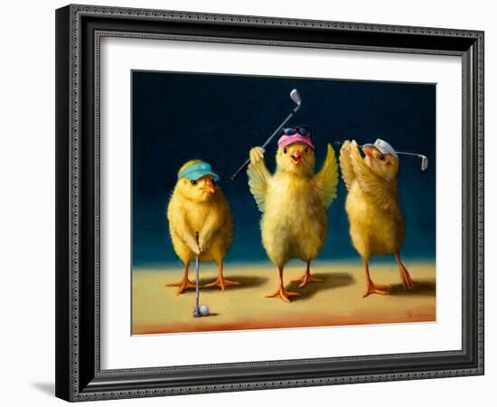 Yoga Chicks Golf Chicks-Lucia Heffernan-Framed Art Print