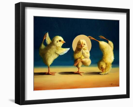 Yoga Chicks Three-Lucia Heffernan-Framed Art Print