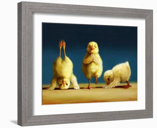 Yoga Chicks-Lucia Heffernan-Framed Art Print