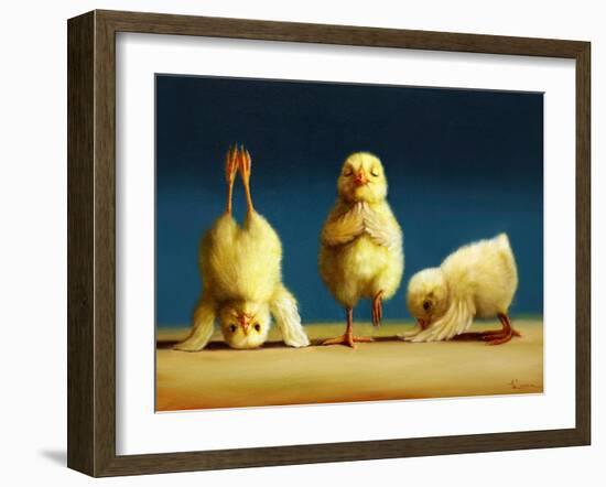 Yoga Chicks-Lucia Heffernan-Framed Art Print