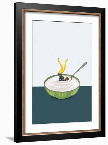 Yoga in my yogurt-Maarten Leon-Framed Giclee Print