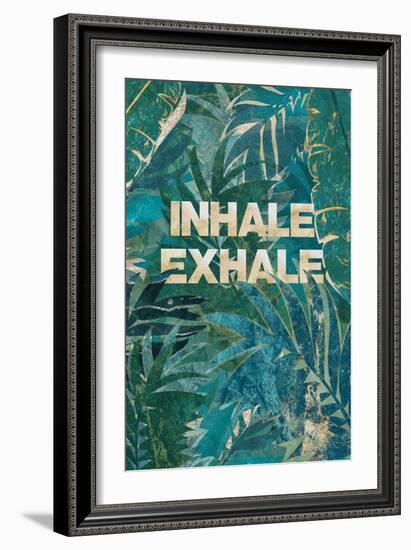 Yoga Jungle Typography-Sarah Manovski-Framed Giclee Print