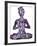 Yoga Letteing with Space Texture-Natalia An-Framed Premium Giclee Print