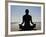 Yoga on the Beach, Northern Ireland-John Warburton-lee-Framed Photographic Print