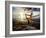 Yoga Position: Dance Pose on the Beach of Lincoln Park - West Seattle, Washington-Dan Holz-Framed Photographic Print