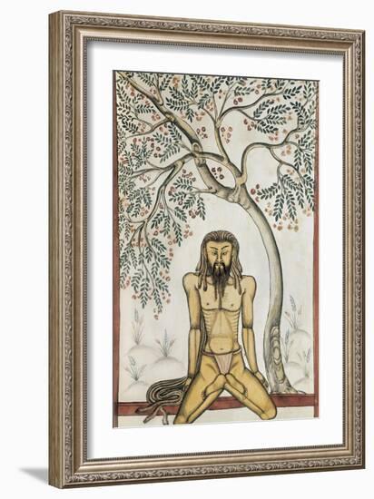 Yoga Position-null-Framed Art Print