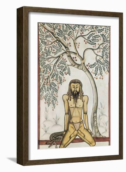 Yoga Position-null-Framed Art Print