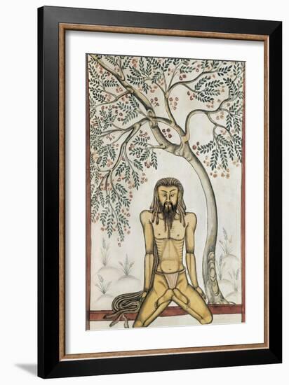 Yoga Position-null-Framed Art Print