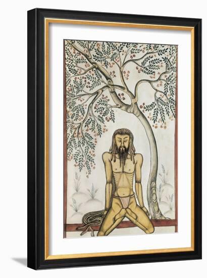 Yoga Position-null-Framed Art Print