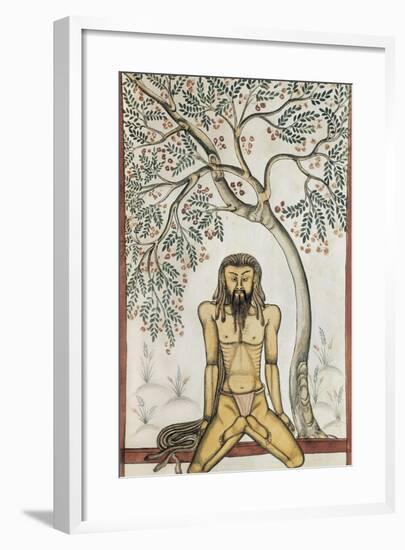 Yoga Position-null-Framed Art Print