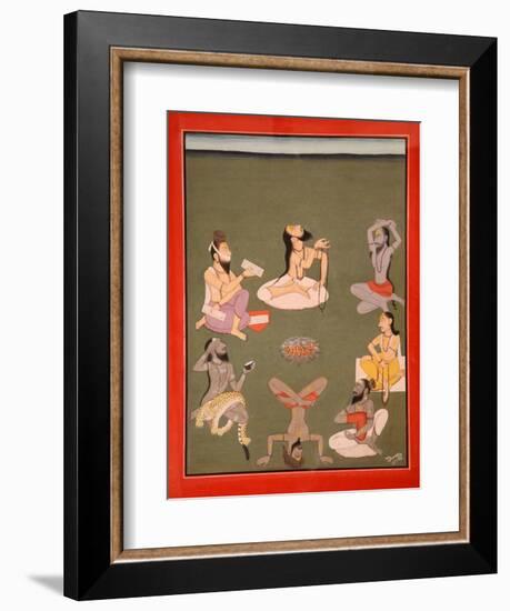 Yogis-null-Framed Giclee Print