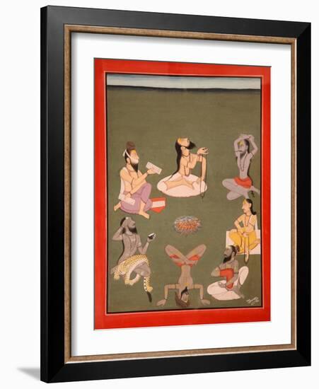 Yogis-null-Framed Giclee Print