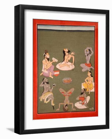 Yogis-null-Framed Giclee Print