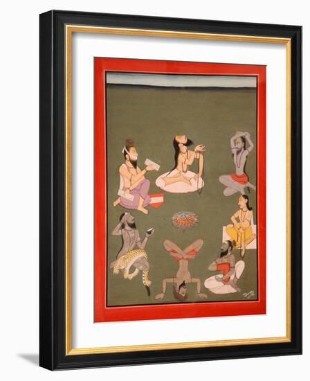 Yogis-null-Framed Giclee Print