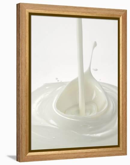 Yogurt Being Poured-Kröger & Gross-Framed Premier Image Canvas