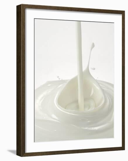 Yogurt Being Poured-Kröger & Gross-Framed Photographic Print