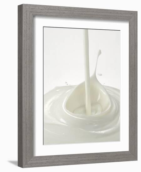 Yogurt Being Poured-Kröger & Gross-Framed Photographic Print