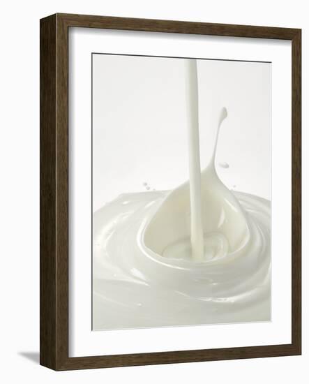 Yogurt Being Poured-Kröger & Gross-Framed Photographic Print