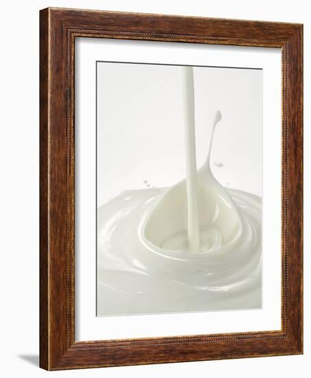 Yogurt Being Poured-Kröger & Gross-Framed Photographic Print