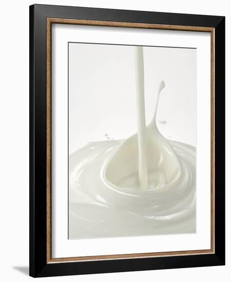 Yogurt Being Poured-Kröger & Gross-Framed Photographic Print