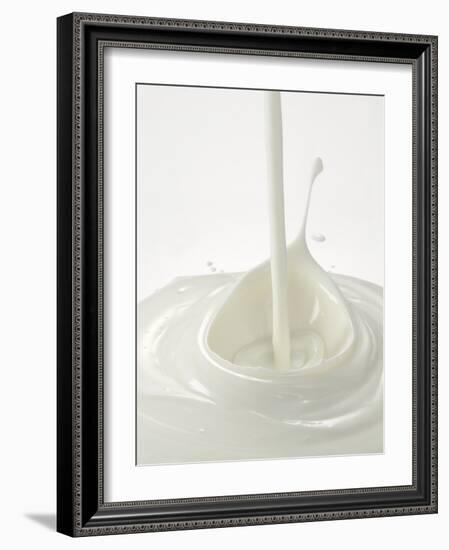 Yogurt Being Poured-Kröger & Gross-Framed Photographic Print