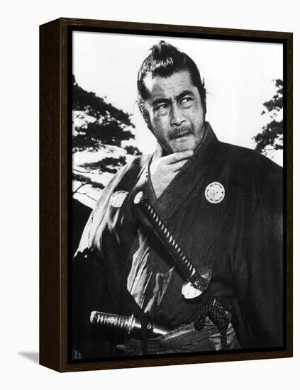 Yojimbo, Toshiro Mifune, 1961-null-Framed Stretched Canvas