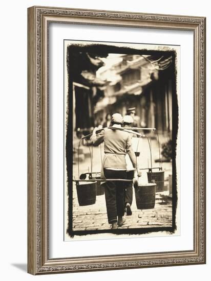 Yokes and Pails, Lijiang, China-Theo Westenberger-Framed Art Print