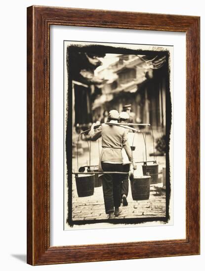 Yokes and Pails, Lijiang, China-Theo Westenberger-Framed Art Print