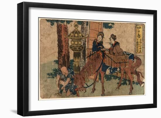 Yokkaichi-Katsushika Hokusai-Framed Giclee Print