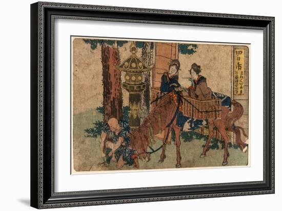 Yokkaichi-Katsushika Hokusai-Framed Giclee Print